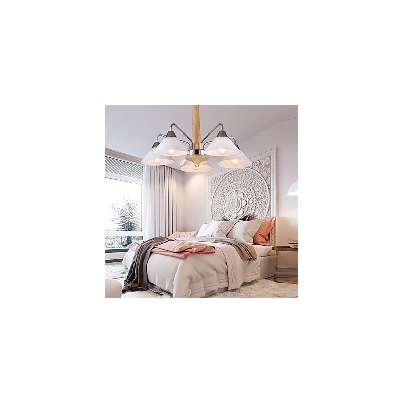 5灯モダンコンテンポラリーシャンデリア