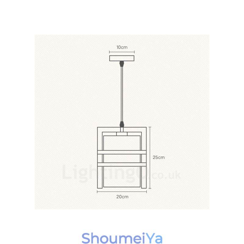1 灯木製レトロ ビンテージ ペンダント ライト ファブリック シェード付き