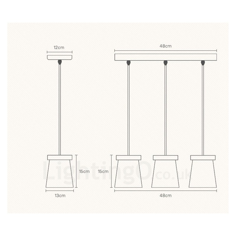 3 ライト 木製 モダン コンテンポラリー 北欧スタイル ペンダント ライト アイアン シェード付き