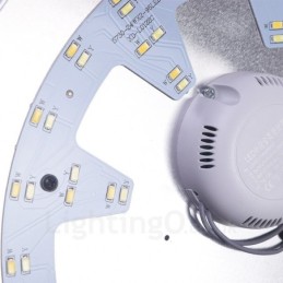 アクリルシェード付きモダンコンテンポラリーフラッシュマウント天井照明