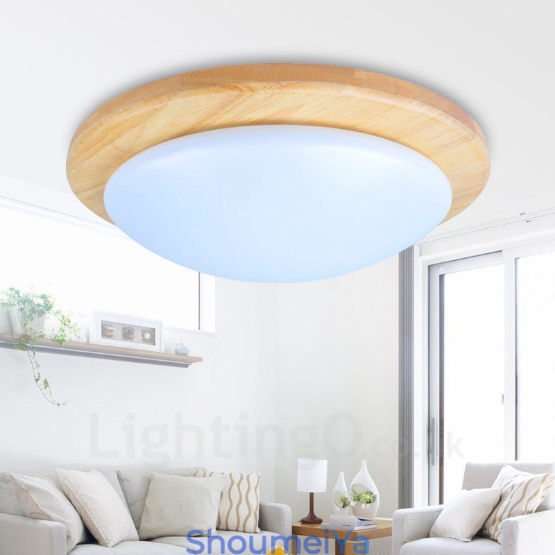 アクリルシェード付きモダンコンテンポラリーフラッシュマウント天井照明