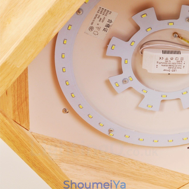 アクリルシェード付きモダンコンテンポラリー北欧スタイルのフラッシュマウント天井照明