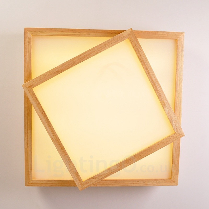 アクリルシェード付きモダンコンテンポラリーフラッシュマウント天井照明