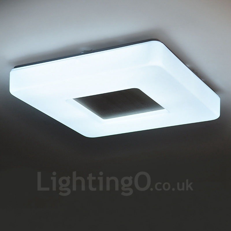 アクリルシェード付きモダンコンテンポラリーフラッシュマウント天井照明