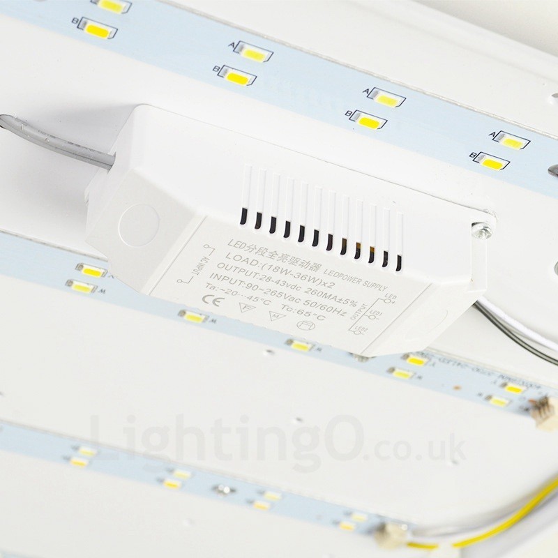 アクリルシェード付きモダンコンテンポラリーフラッシュマウント天井照明