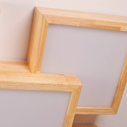 6モダンで現代的な北欧スタイルのフラッシュマウント天井ライト、アクリルシェード付き