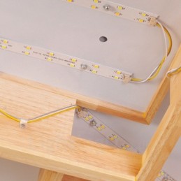 6モダンで現代的な北欧スタイルのフラッシュマウント天井ライト、アクリルシェード付き