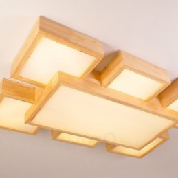 6モダンで現代的な北欧スタイルのフラッシュマウント天井ライト、アクリルシェード付き