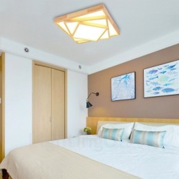 アクリルシェード付きモダンコンテンポラリー北欧スタイルのフラッシュマウント天井照明