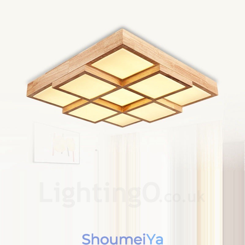 アクリルシェード付きモダンコンテンポラリー北欧スタイルのフラッシュマウント天井照明