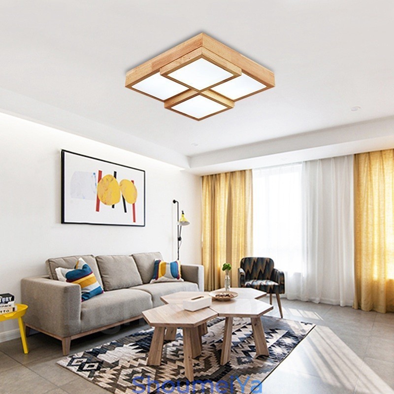 アクリルシェード付きモダンコンテンポラリー北欧スタイルのフラッシュマウント天井照明