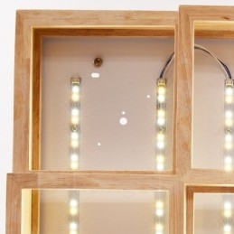 アクリルシェード付きモダンコンテンポラリー北欧スタイルのフラッシュマウント天井照明