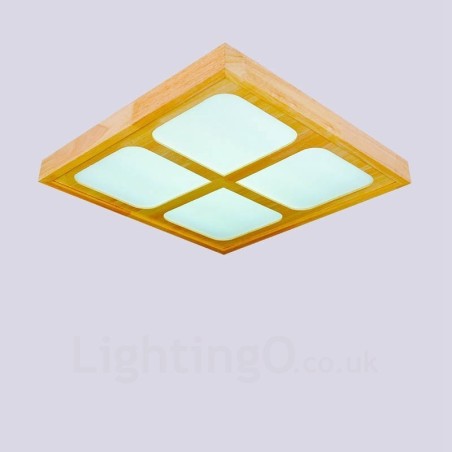 アクリルシェード付きモダンコンテンポラリーフラッシュマウント天井照明