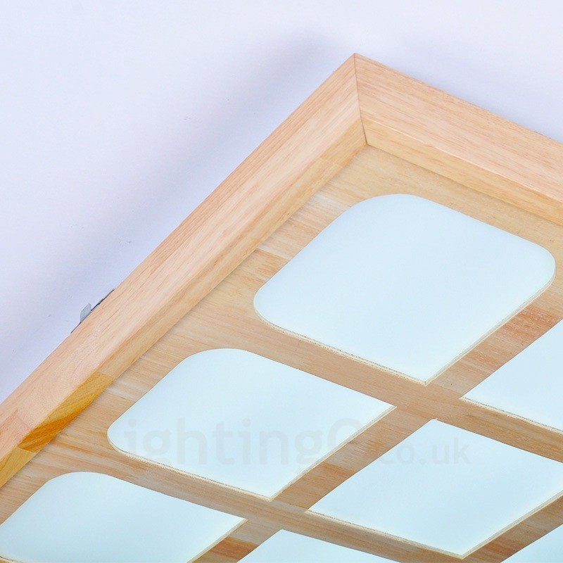 アクリルシェード付きモダンコンテンポラリーフラッシュマウント天井照明