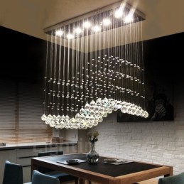 モダンなクリスタル天井ペンダントライト屋内シャンデリア照明ランプ器具