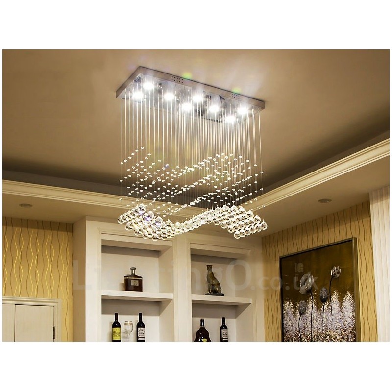 モダンなクリスタル天井ペンダントライト屋内シャンデリア照明ランプ器具
