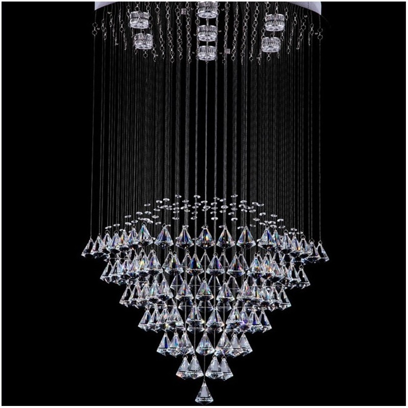 7 ライト モダン クリスタル 天井ペンダント ライト 屋内 シャンデリア 照明 ランプ 器具