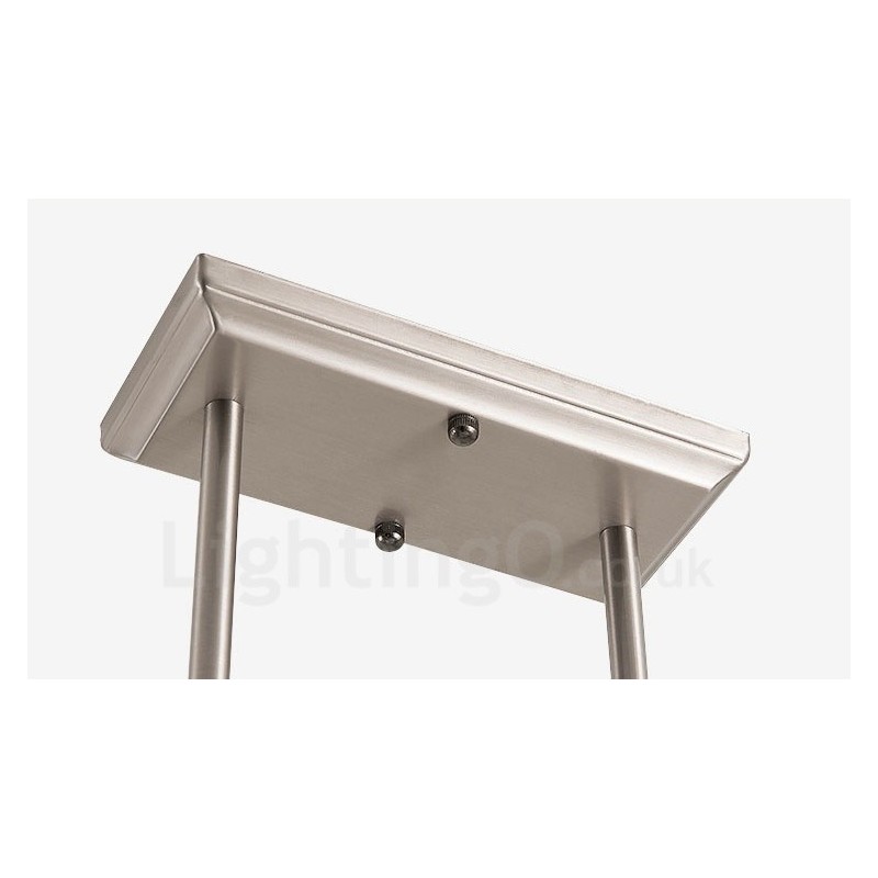 6 ライト モダン クローム ペンダント ライト 屋内 シャンデリア ホーム 吊り下げ照明 ランプ 器具 ガラス シェード付き