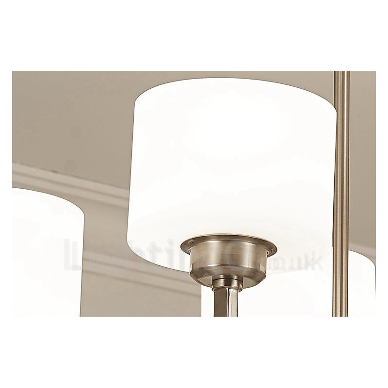 6 ライト モダン クローム ペンダント ライト 屋内 シャンデリア ホーム 吊り下げ照明 ランプ 器具 ガラス シェード付き