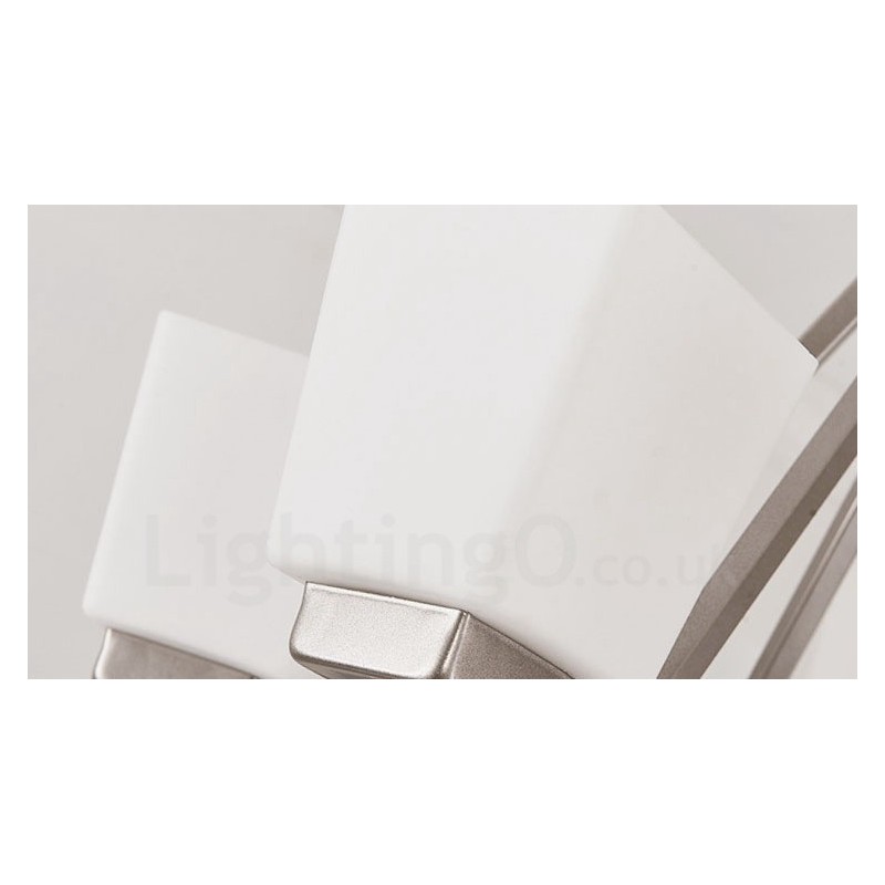 4 ライト クローム ペンダント ライト 屋内 モダン シャンデリア ホーム 吊り下げ照明 ランプ 器具 ガラス シェード付き