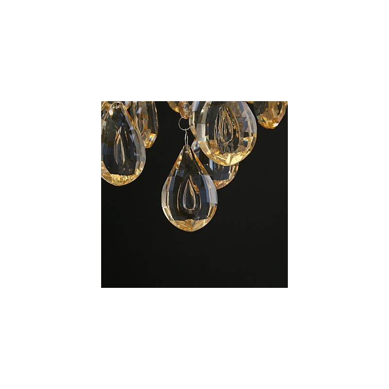 ゴールドロマンティックシャンパンクリスタルシャンデリア