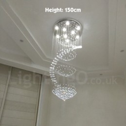 9 ライト モダン K9 クリスタル 天井ペンダント ライト 屋内 シャンデリア 照明 ランプ 器具