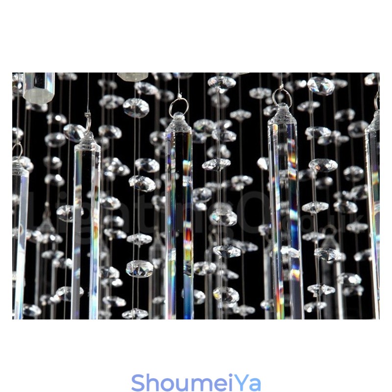 5 ライト モダン K9 クリスタル 天井ペンダント ライト 屋内 シャンデリア 照明 ランプ 器具