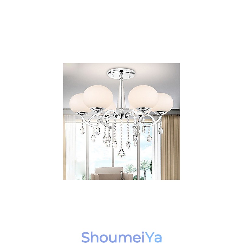 モダンで現代的なクリスタル電気メッキメタルシャンデリア