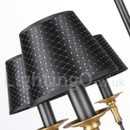 6 ライト レトロ ラスティック キャンドル スタイル シャンデリア