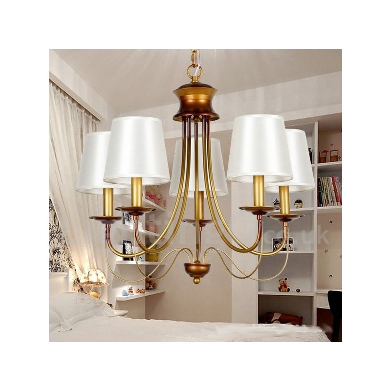 5 ライト 素朴な地中海スタイル モダン コンテンポラリー キャンドル スタイル シャンデリア