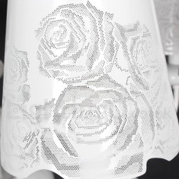 8 ライト モダン コンテンポラリー 中空 ホワイト キャンドル スタイル シャンデリア