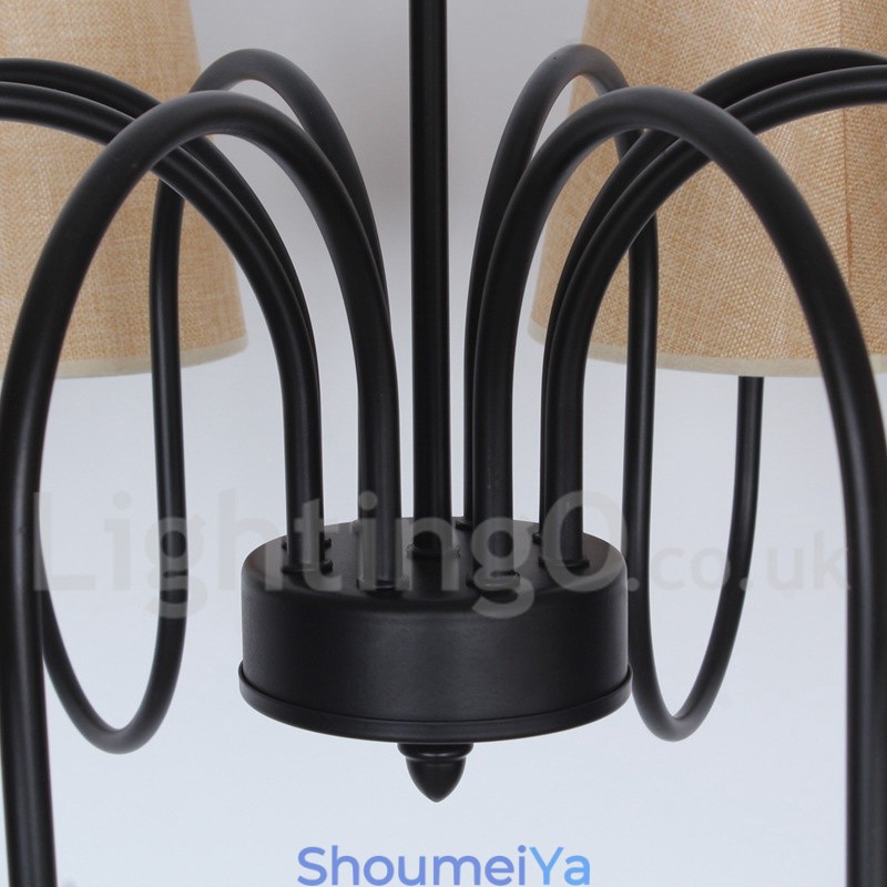 8 ライト レトロ コンテンポラリー キャンドル スタイル シャンデリア