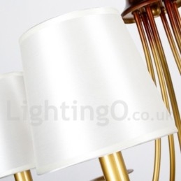 8 ライト 素朴な地中海スタイル モダン コンテンポラリー キャンドル スタイル シャンデリア