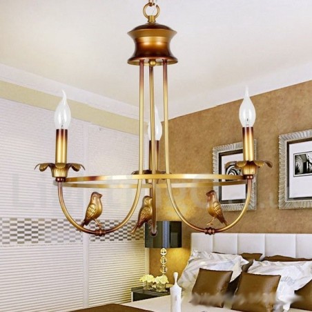 3 ライト レトロ キャンドル スタイル シャンデリア