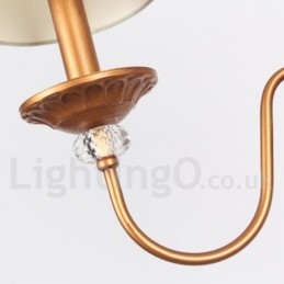 5 ライト 素朴な黒のレトロ キャンドル スタイル シャンデリア