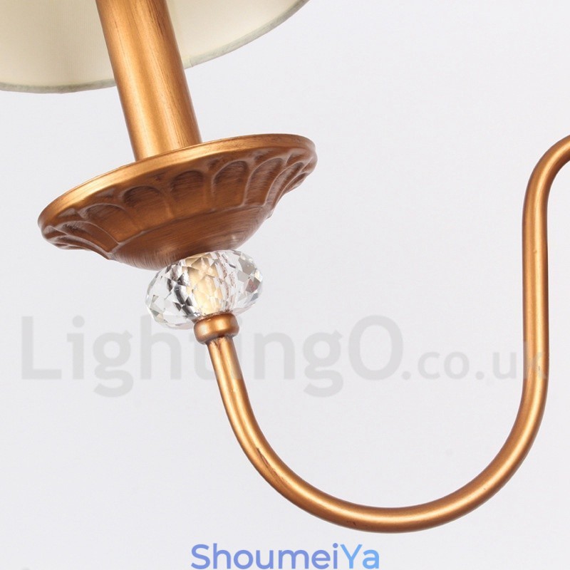 5 ライト 素朴な黒のレトロ キャンドル スタイル シャンデリア