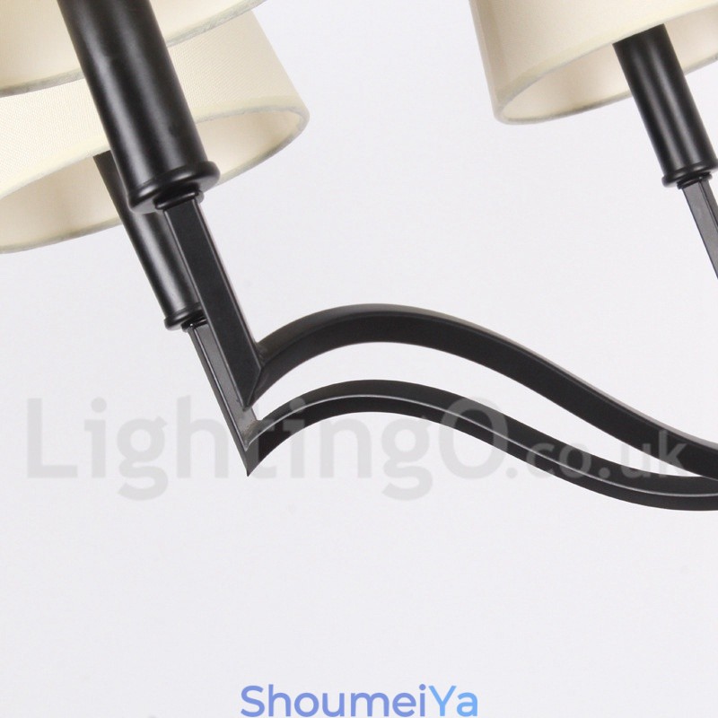 6 ライト モダン コンテンポラリー キャンドル スタイル シャンデリア