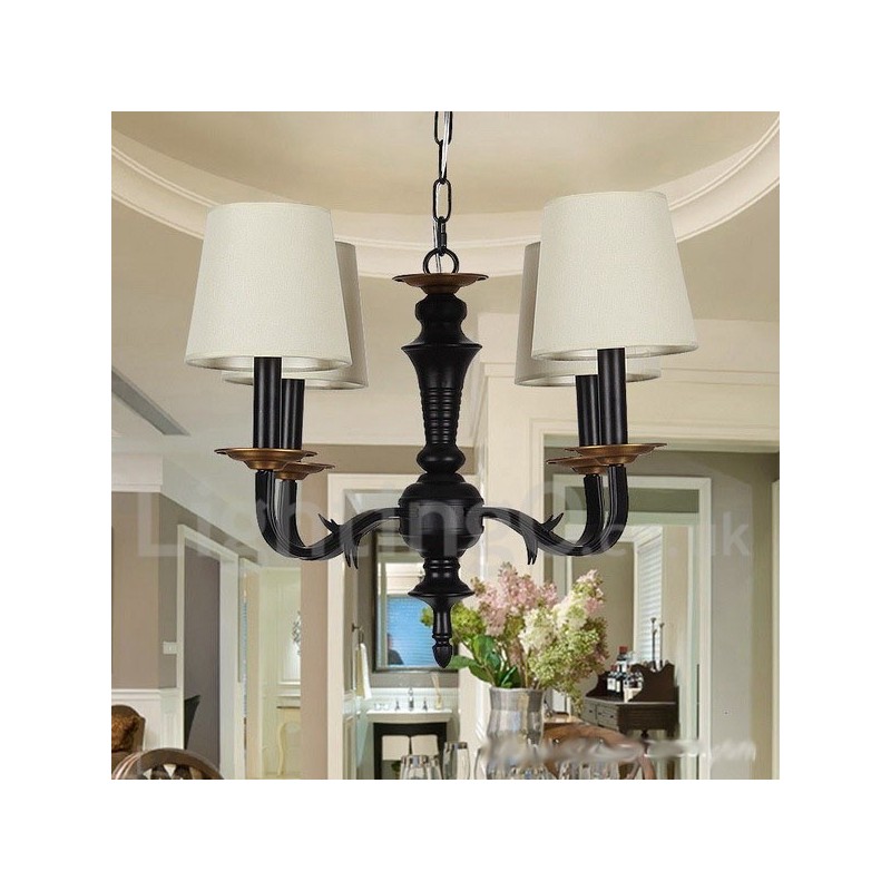 4 ライト レトロ キャンドル スタイル シャンデリア