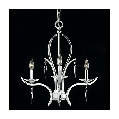 キャンドル特集 クリスタルシャンデリア 3灯 紫