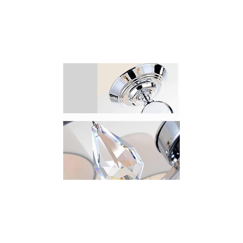 モダンコンテンポラリークリスタルクロームメタルシャンデリア