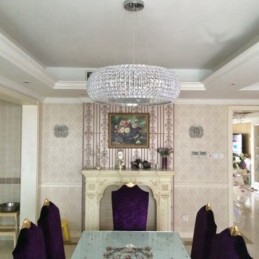 モダン K9 クリスタル 天井ペンダントライト 屋内シャンデリア ドラム照明ランプ器具