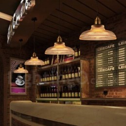 1灯ヴィンテージガラスペンダントライト