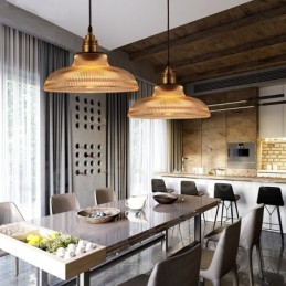 1灯ヴィンテージガラスペンダントライト