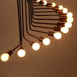 カントリー ペインティング メタル シャンデリア