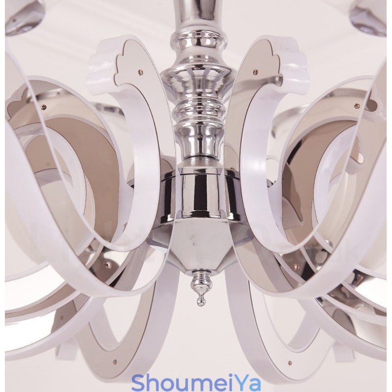 8 ライト モダン コンテンポラリー 高級ペンダント ランプ シャンデリア ガラス シェード付き