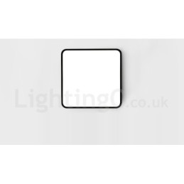 調光可能なモダンで現代的な北欧スタイルのフラッシュマウント天井ライト、アクリルシェード、リモコン付き