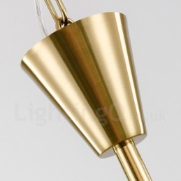 モダンコンテンポラリー 9 ライト スチール ペンダント ライト クリスタル シェード付き