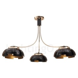 アクリルシェード付きモダンコンテンポラリー3ライトスチールシャンデリア