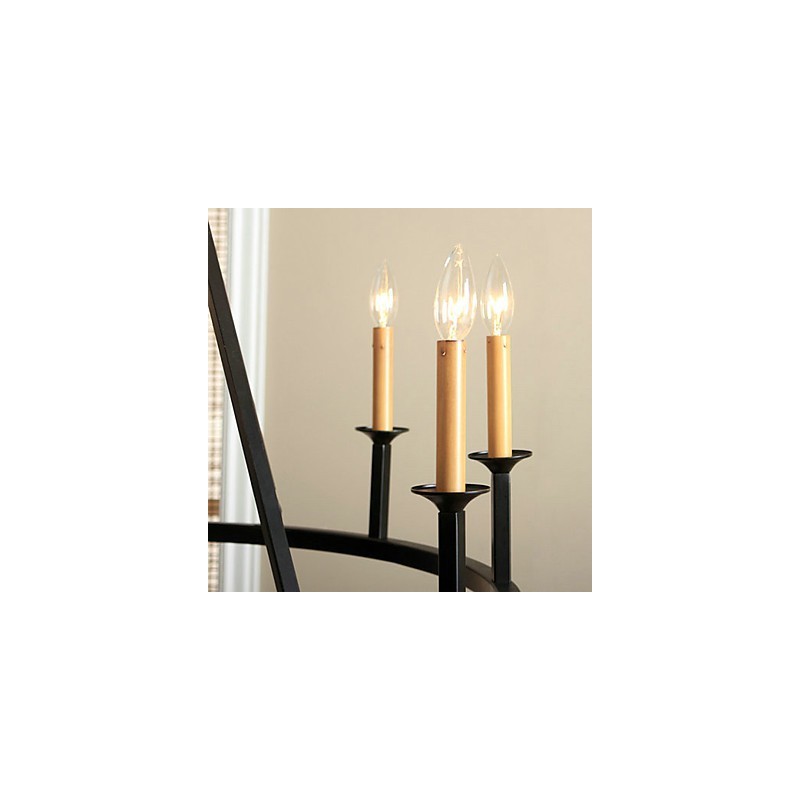 カントリーミニスタイルペインティングメタルシャンデリア