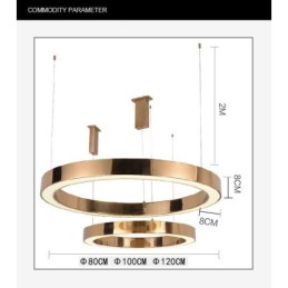 モダンコンテンポラリー 1 ライト スチール ペンダント ライト アクリル シェード付き